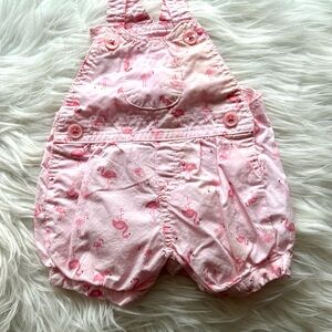 OshKosh B'gosh Pink Flamingo Kids Overalls